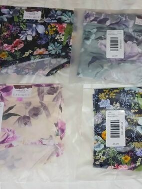 4 CACIQUE WOMEN'S PLUS COMFORT BLISS HIPSTER SIZE 26-28